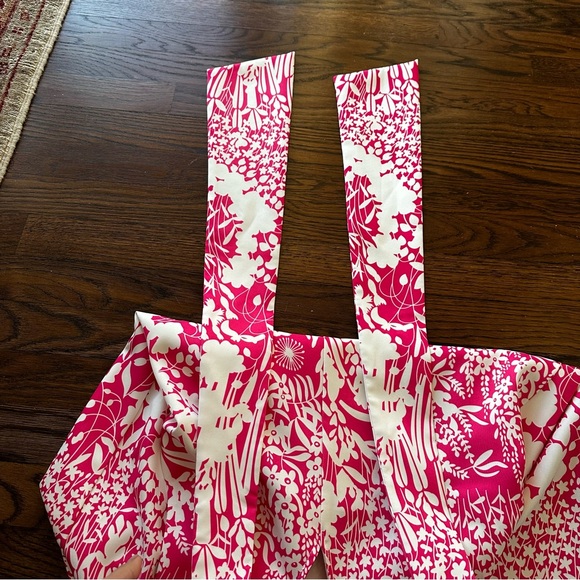 Tuckernuck Pink White Wildflower Blythe Sleeveless Floral A Line Bow Dress Sz Sm - Picture 15 of 16